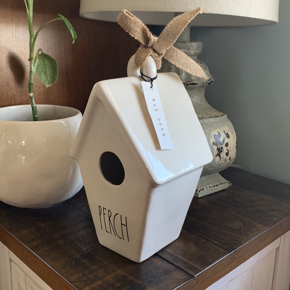 RAE DUNN birdhouse ’PERCH’ two-sided LL - Picture 3 of 8